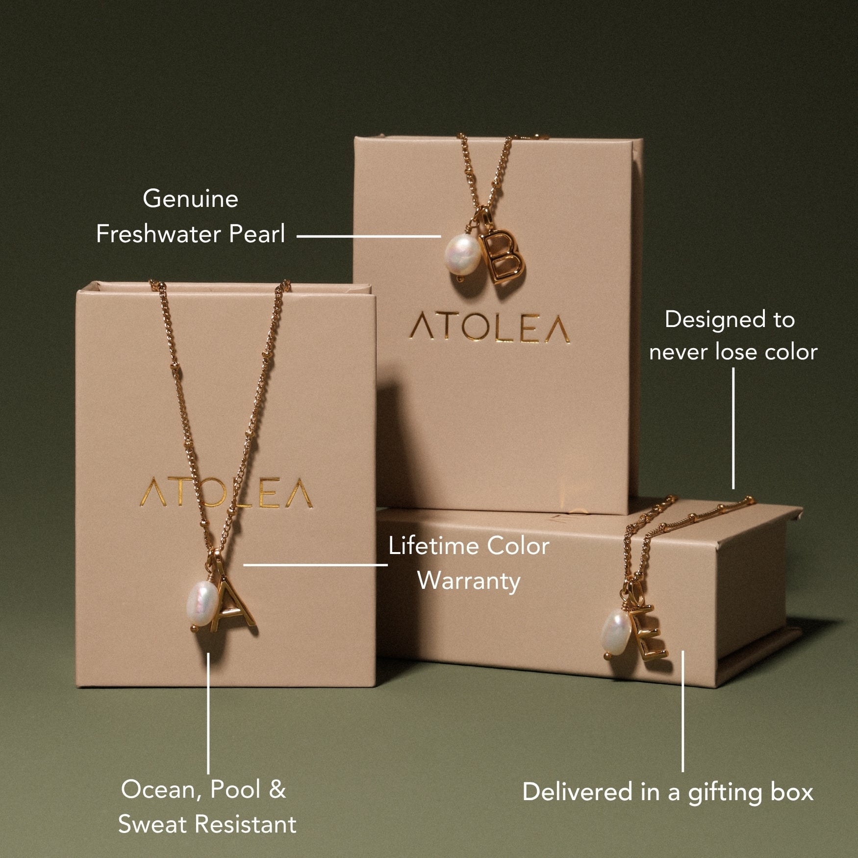 Initial & Pearl Necklace