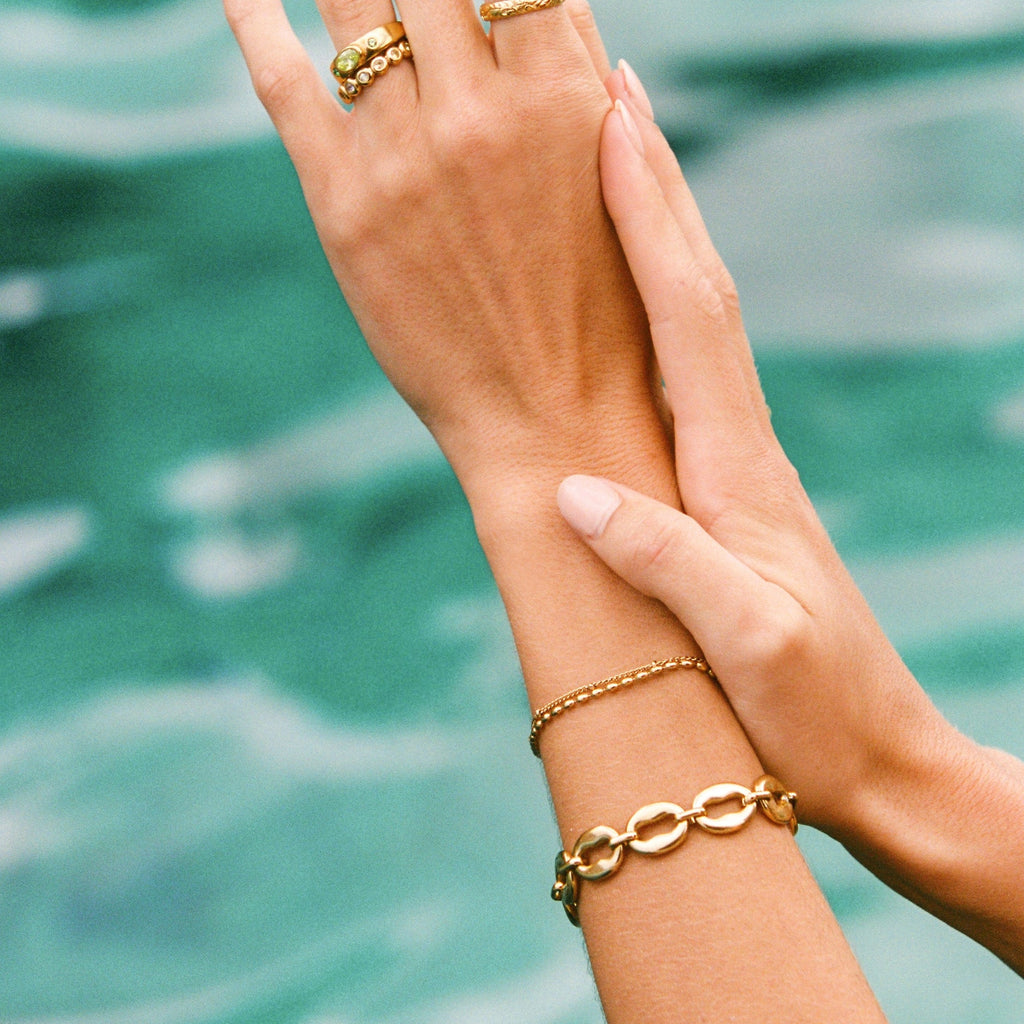 Layered Pebble Bracelet