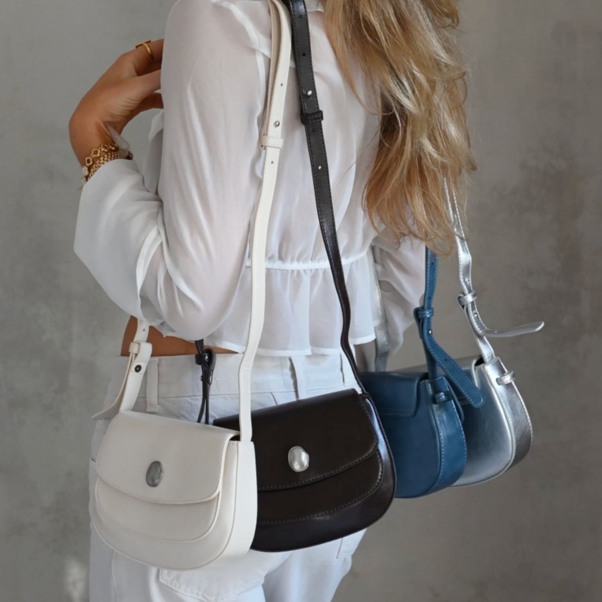 Rhea Shoulder Bag Silver