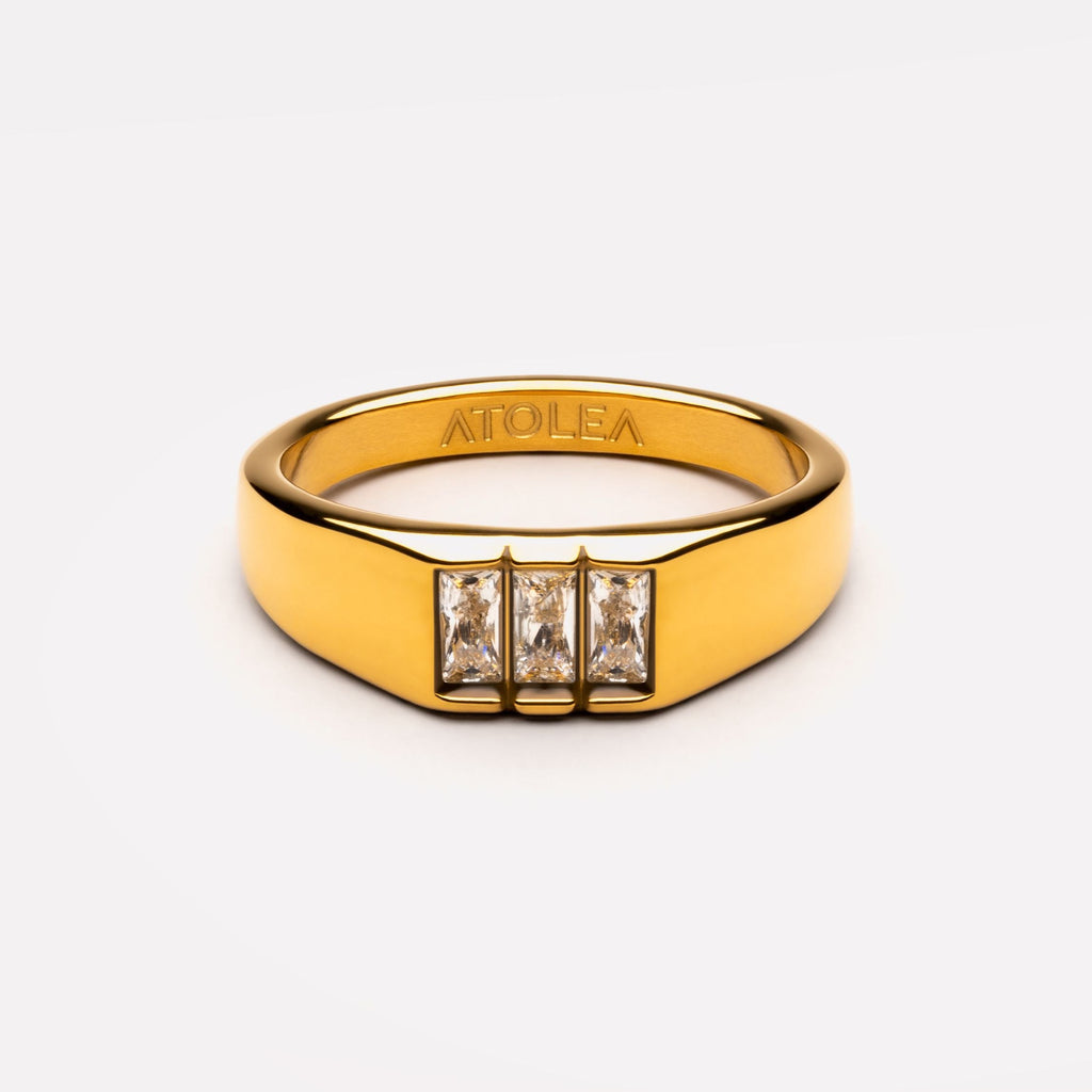 Baguette Signet Ring