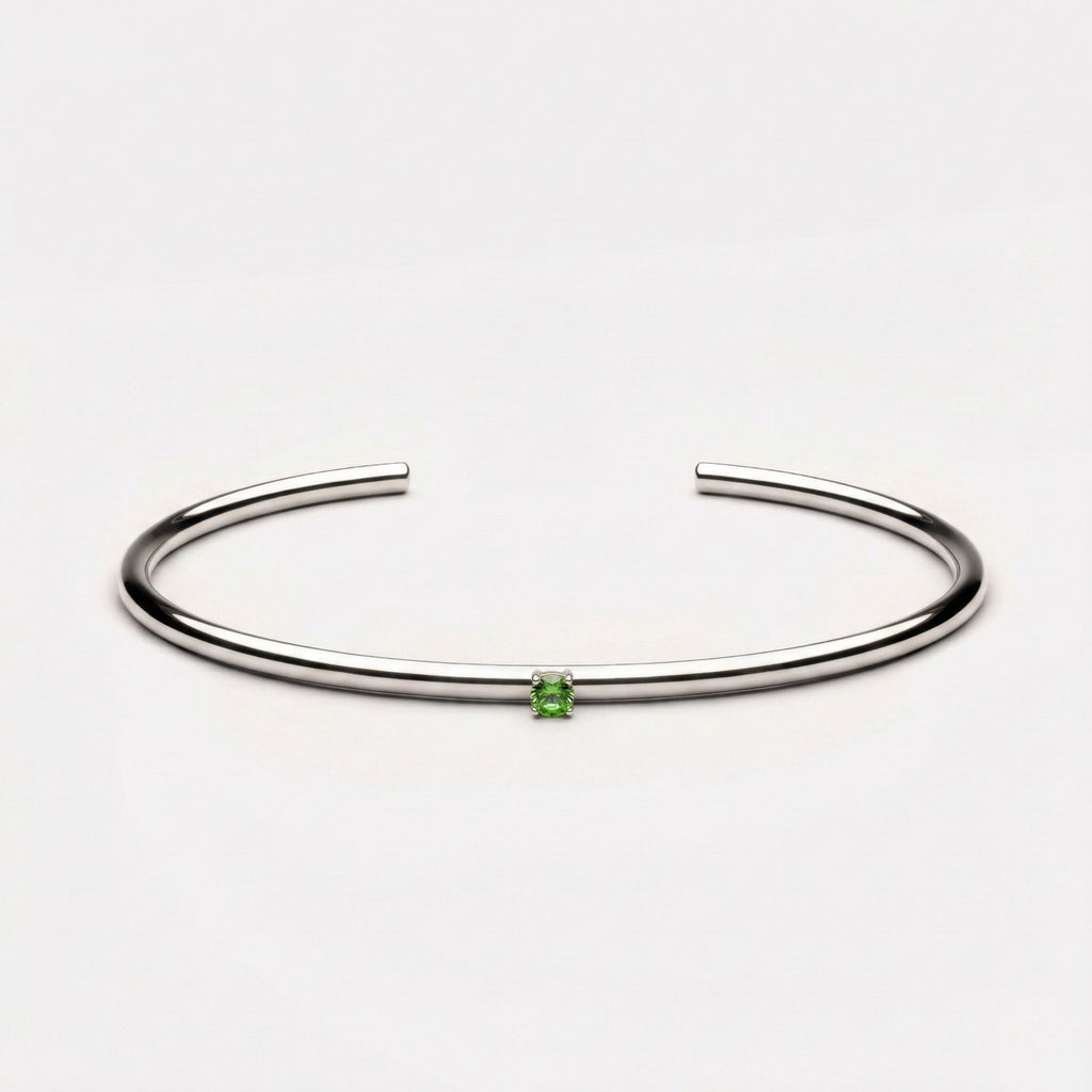 Thin Emerald Cuff