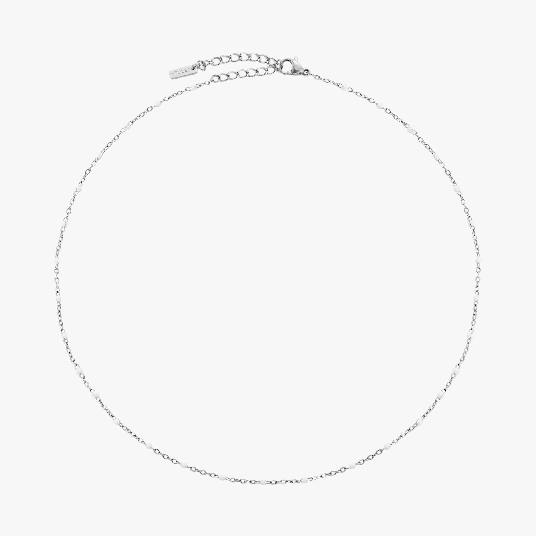 White Beaded Choker