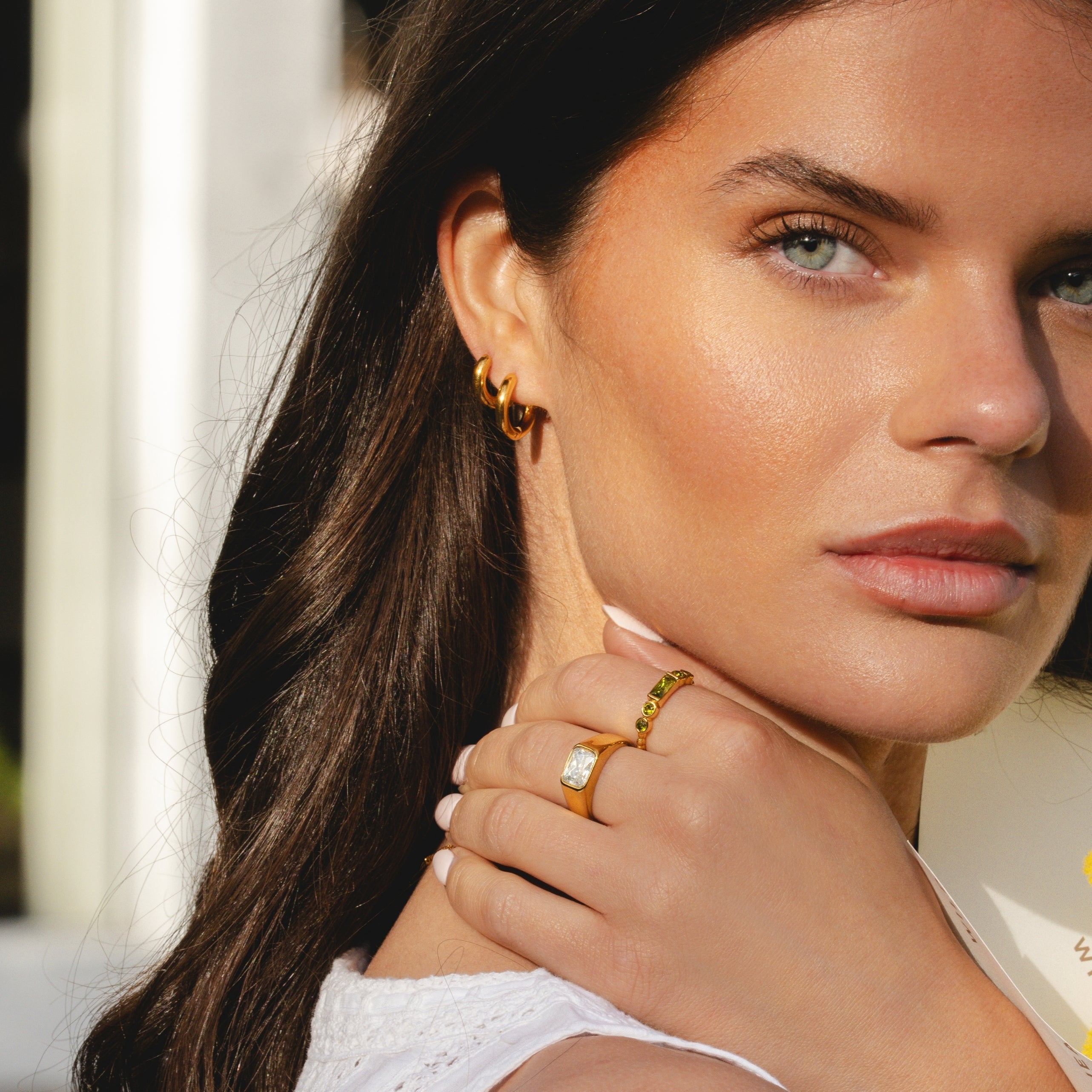 Thick Hoop Earrings