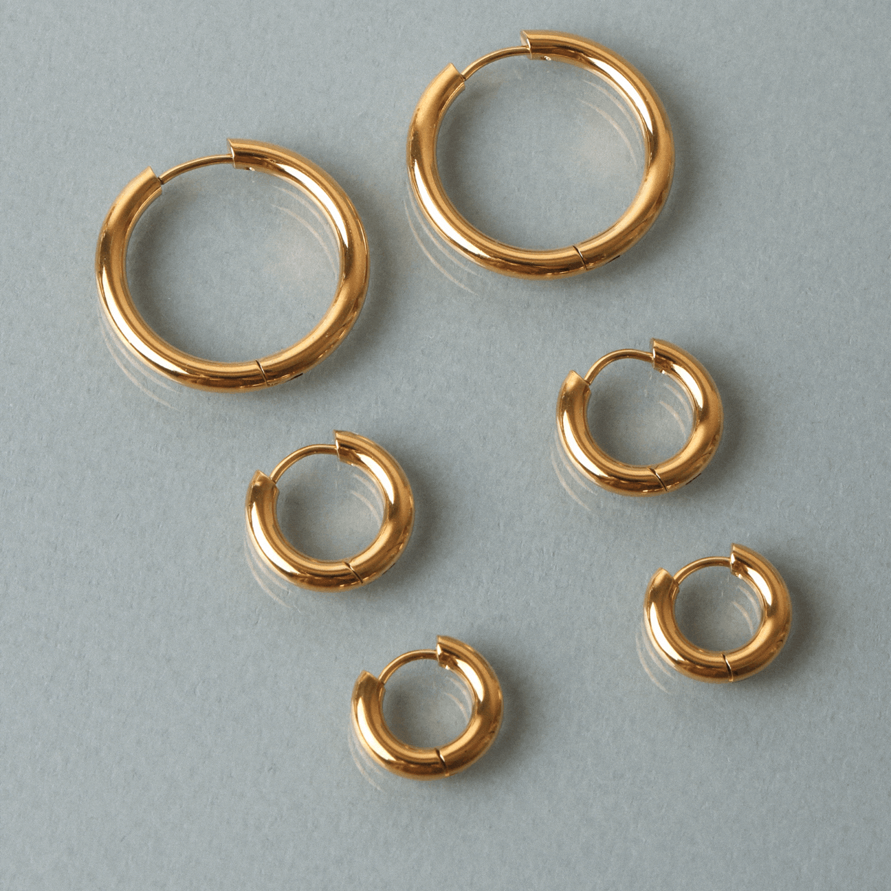 Thick Hoop Earrings